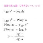 対数 底の変換 導出